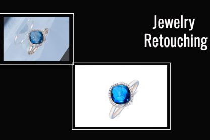Photo manipulation services for jewelry retouching